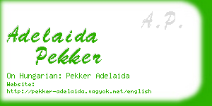 adelaida pekker business card